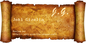 Jekl Gizella névjegykártya